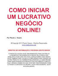 COMO INICIAR UM LUCRATIVO NEGÓCIO ONLINE!
