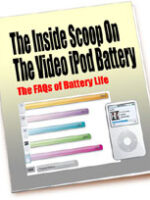 A informação interna da bateria do iPod de vídeo