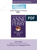 Incendios em Highgate Rise - Serie Pitt 11 - Anne Perry.