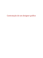 Contratação de Design Gráfico