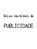 Dicas incríveis de publicidade