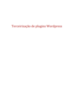 Terceirização de plugins Wordpress