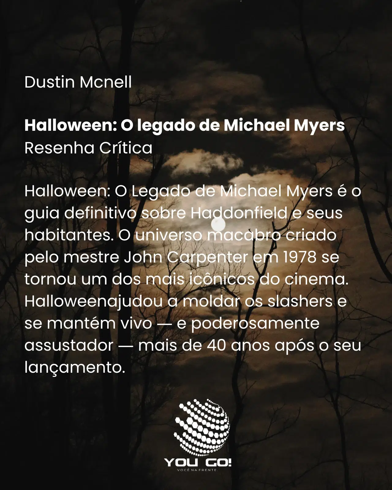 Halloween: o legado de Michael Myers – Dustin Mcnell