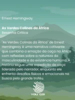 As Verdes Colinas da África - Ernest Hemingway