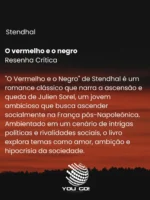 O vermelho e o negro – Stendhal