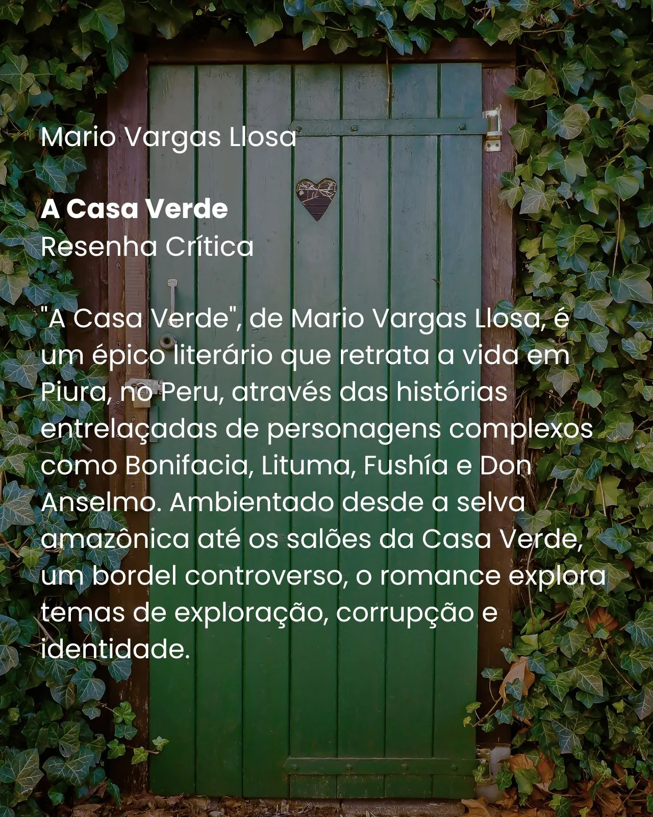 A Casa Verde - Mario Vargas Llosa