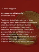 As minas do rei Salomão - H. Rider Haggard