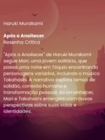 Após o Anoitecer - Haruki Murakami