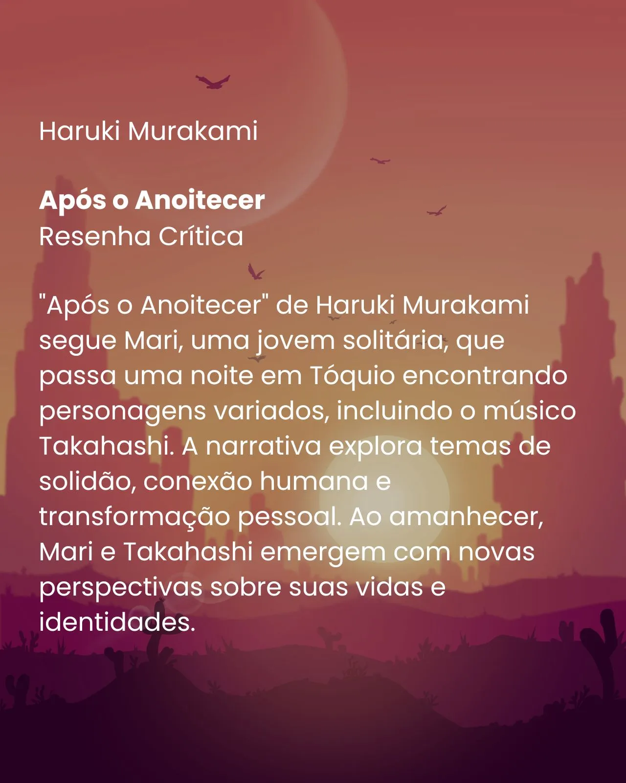 Após o Anoitecer - Haruki Murakami