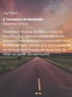 A travessia de Walter Benjamin
