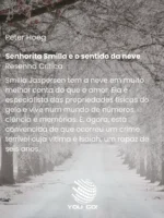 Senhorita Smilla e o sentido da neve – Peter Hoeg