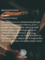 O leitor – Bernhard Schlink