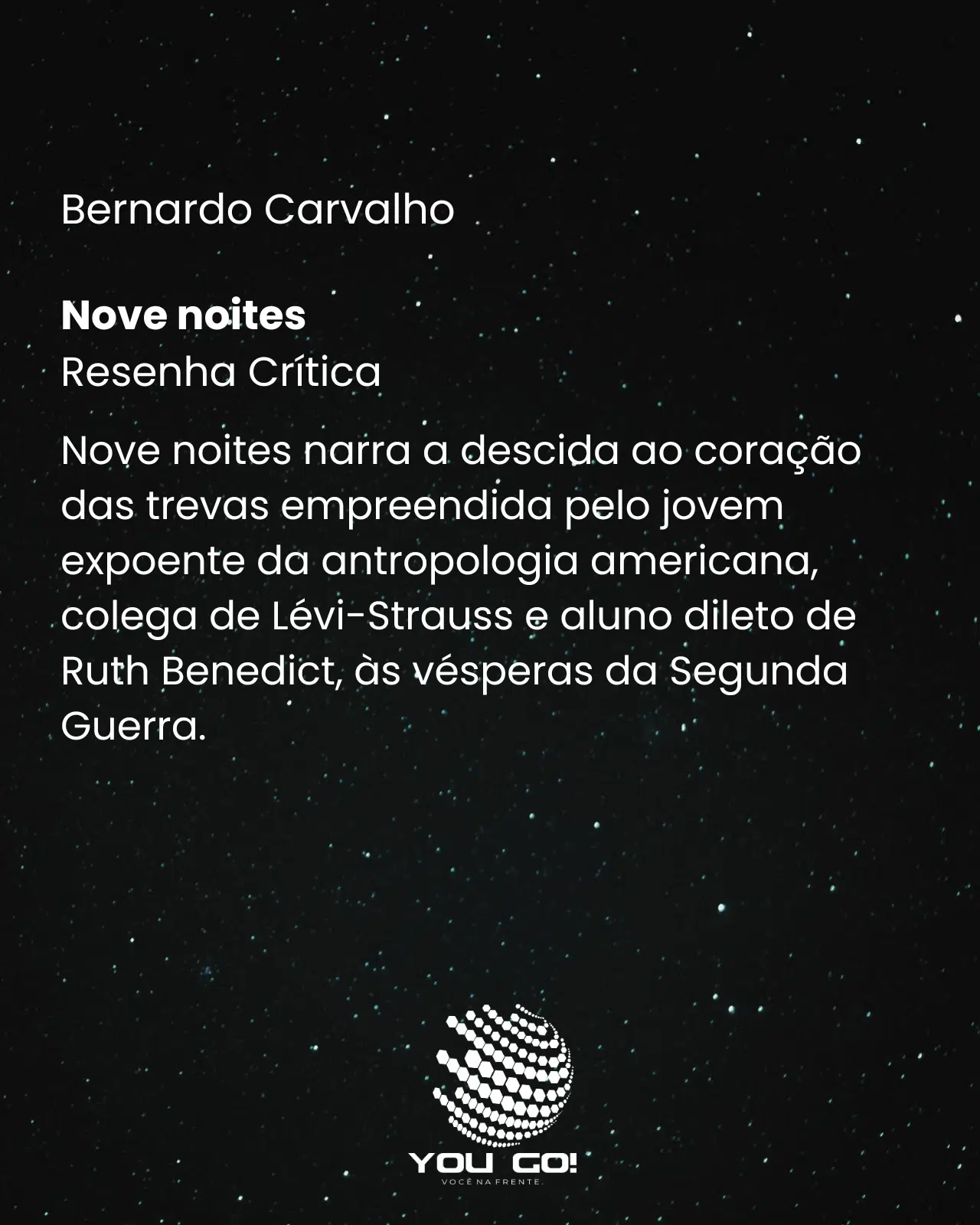 Nove noites – Bernardo Carvalho