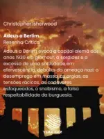 Adeus a Berlim – Christopher Isherwood