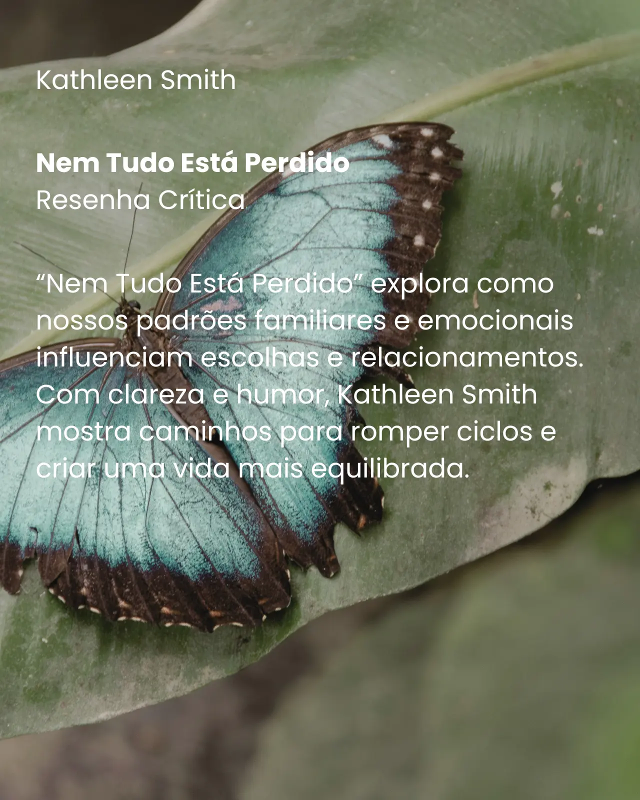 Nem tudo está perdido: Não deixe a ansiedade sabotar sua vida