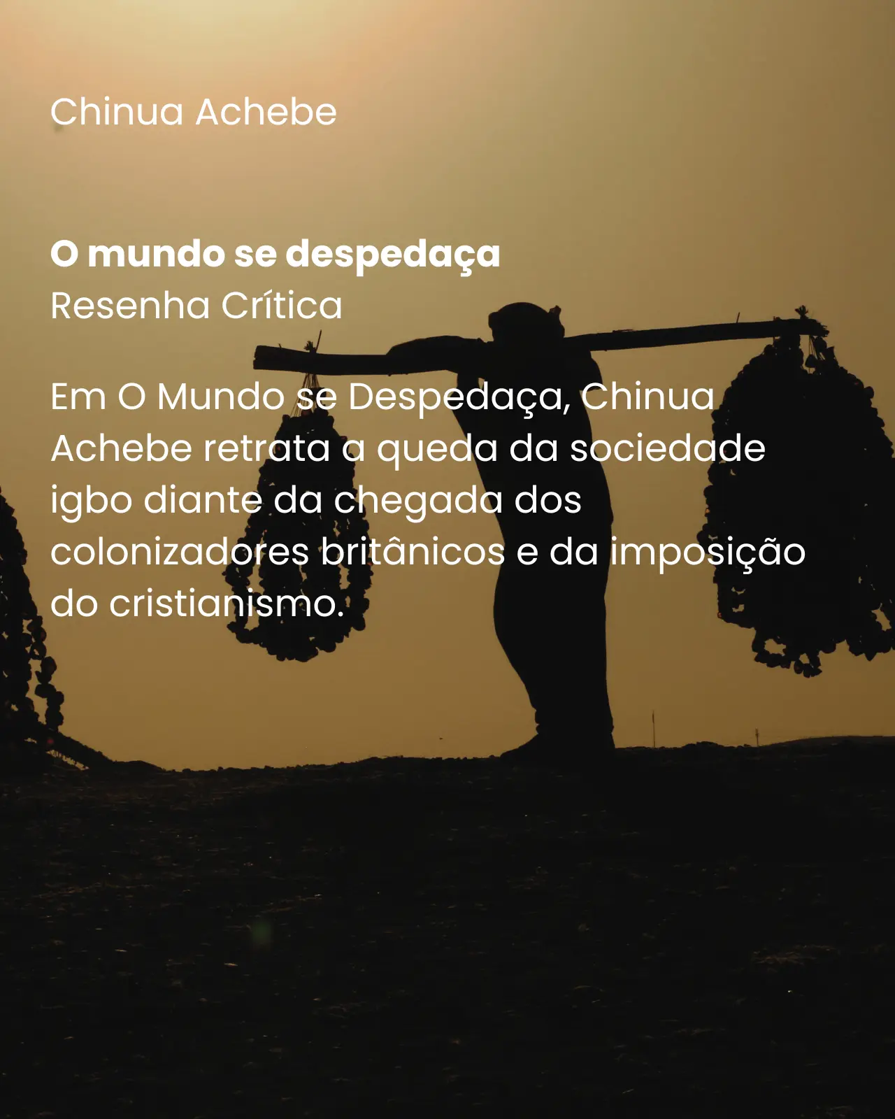 O mundo se despedaça
