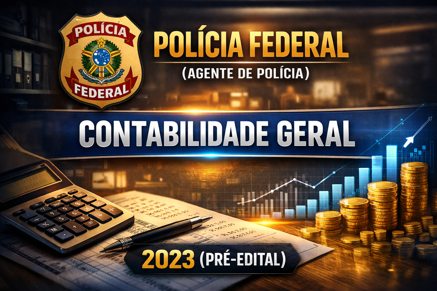 Polícia Federal (Agente de Polícia) Contabilidade Geral - 2023 (Pré-Edital)