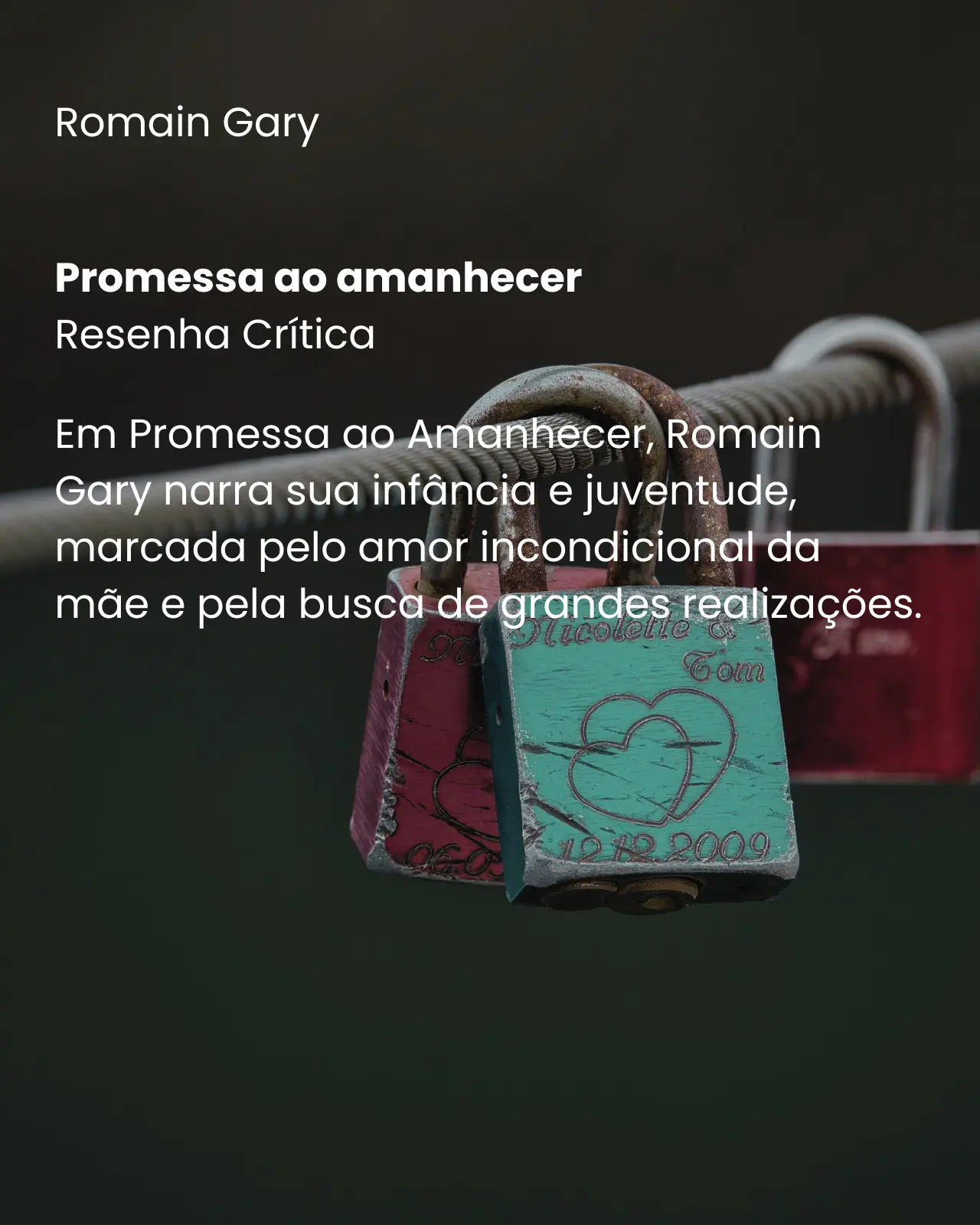 Promessa ao amanhecer- Romain Gary