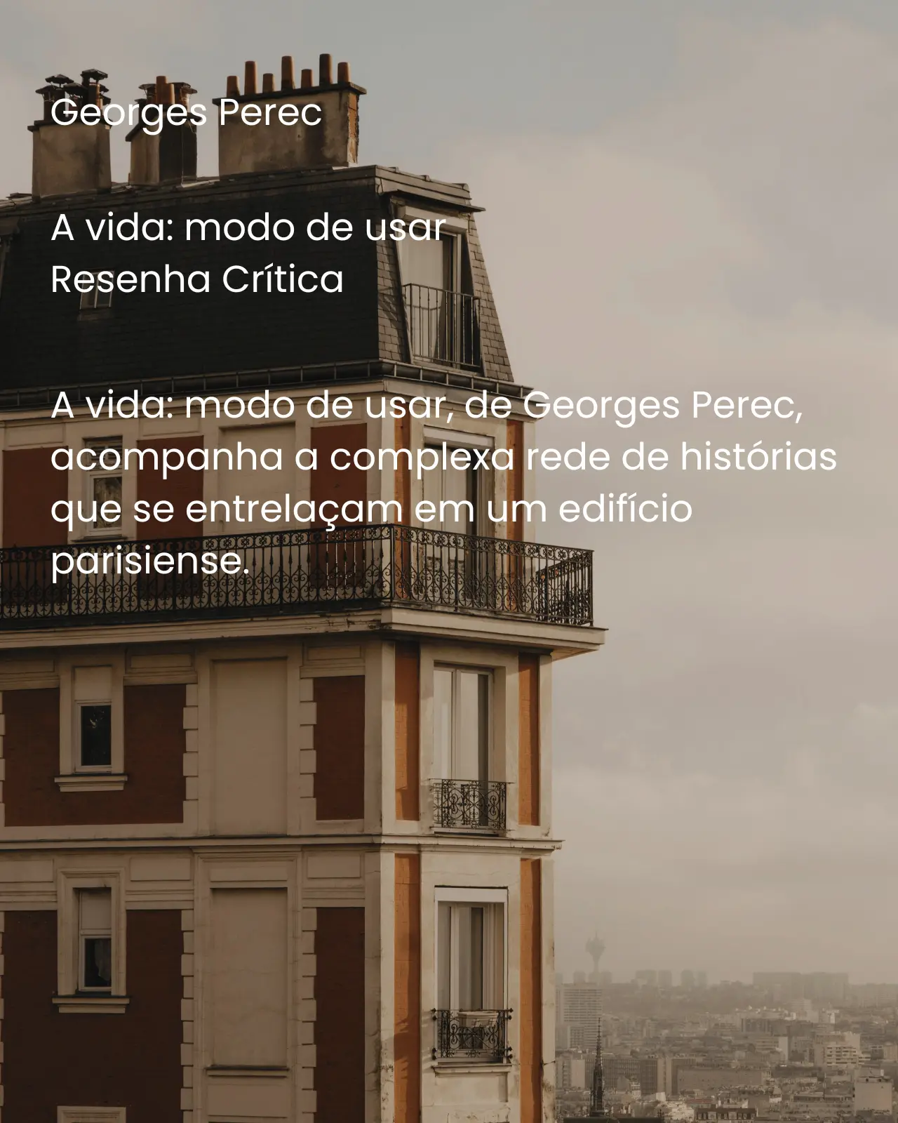 A vida: modo de usar - Georges Perec